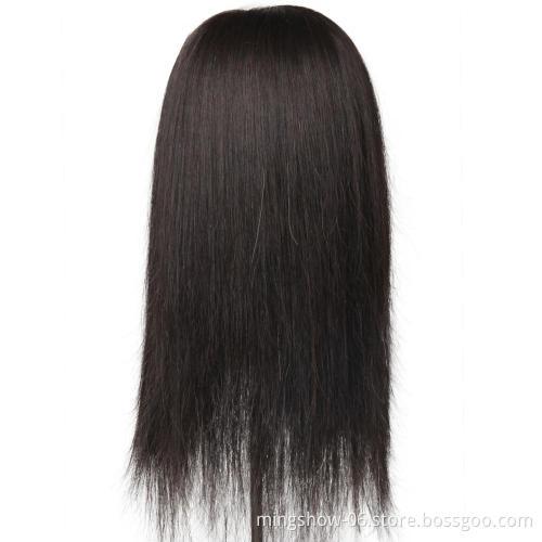 No makeup real human hair dummy training mannequin head for sale